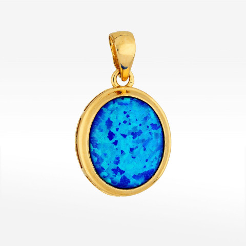 Zawieszka ze złota z opalem