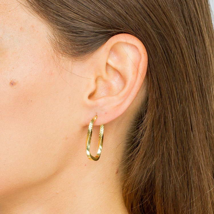 Kolczyki ze złota koła