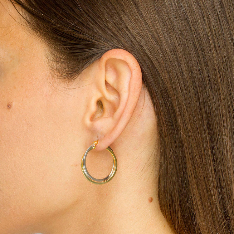 Kolczyki ze złota 2.3cm koła