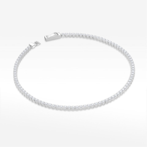 Bransoletka ze złota z białymi cyrkoniami