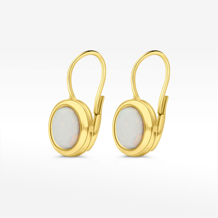 Kolczyki ze złota z opalem