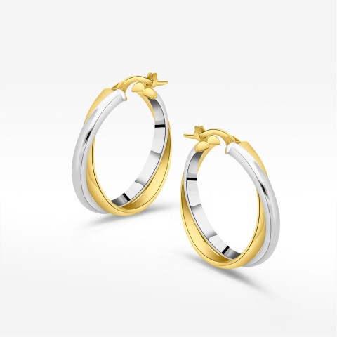 Kolczyki ze złota 2.5cm koła