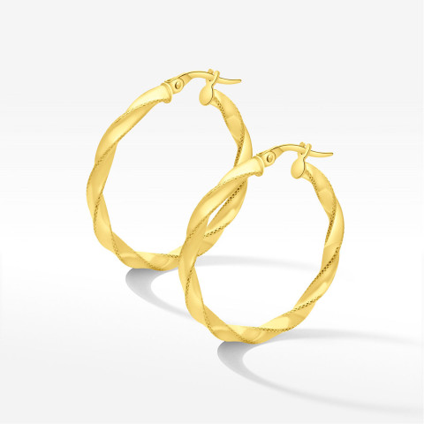 Kolczyki ze złota 3.0cm koła