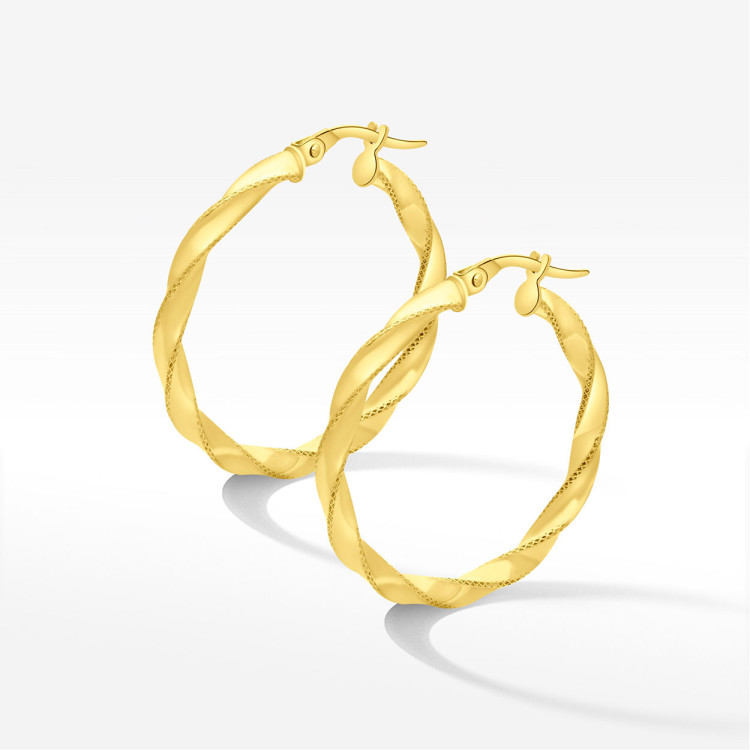 Kolczyki ze złota 3.0cm koła