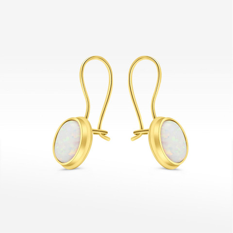 Kolczyki ze złota z opalem