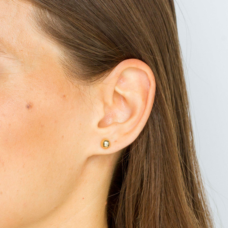 Kolczyki ze złota kulki