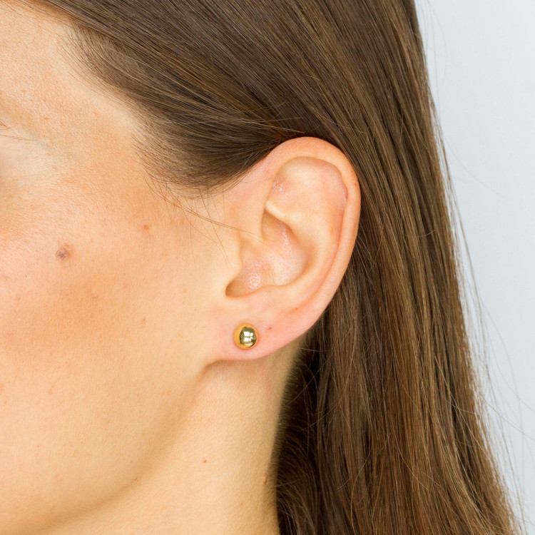 Kolczyki ze złota kulki