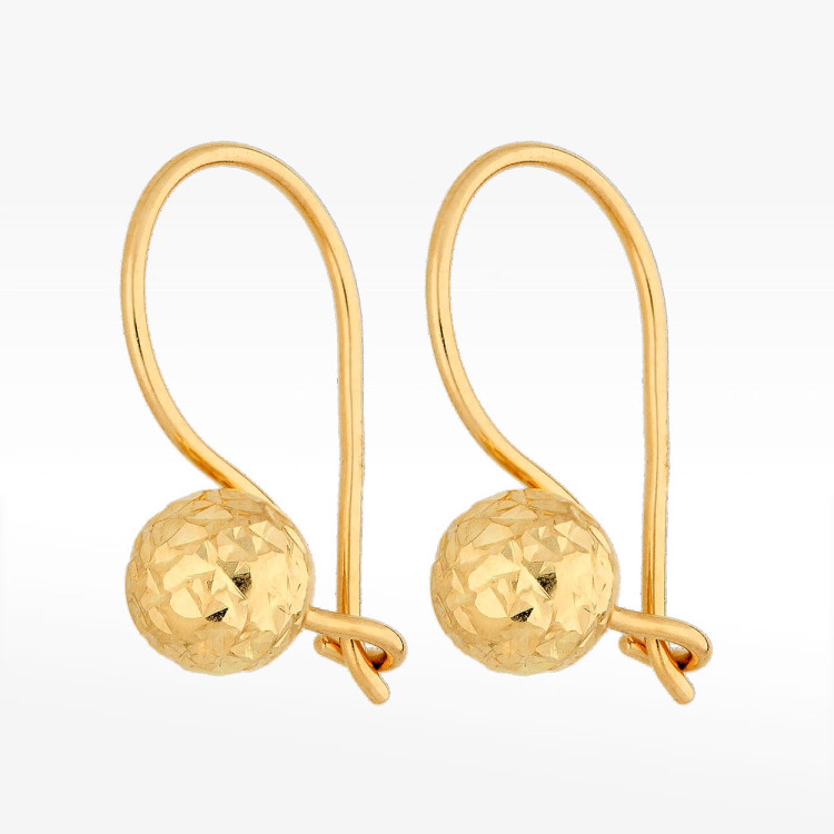 Kolczyki ze złota z kulką
