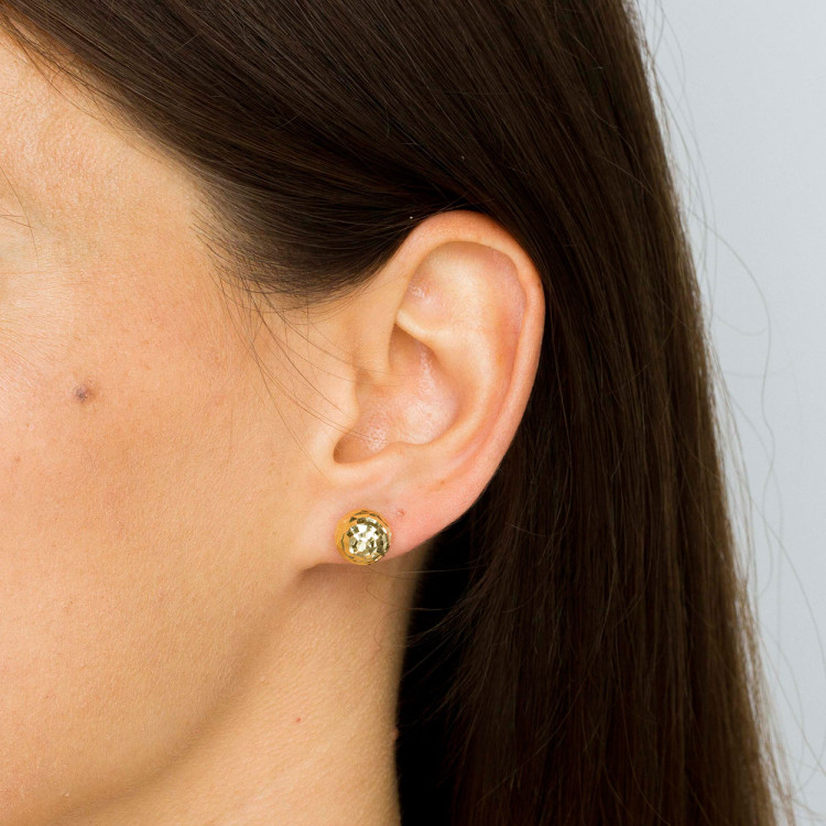 Kolczyki ze złota z kulką