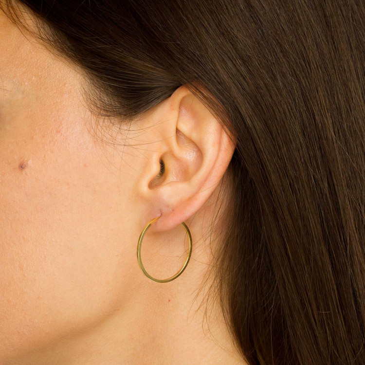 Kolczyki ze złota 2.7cm koła