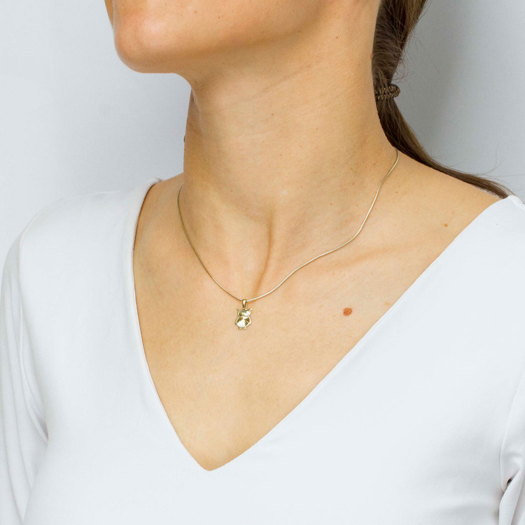 Zawieszka ze złota sowa