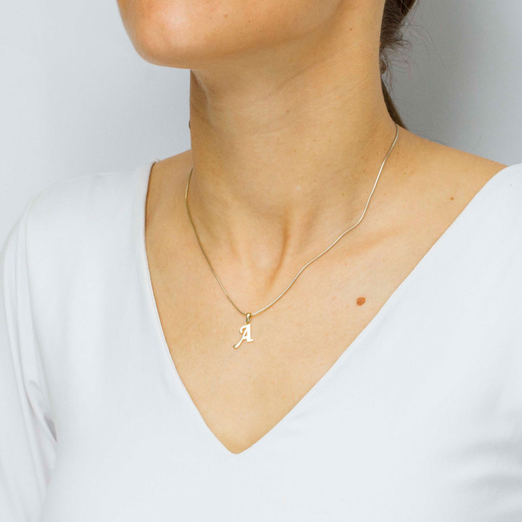 Zawieszka ze złota litera A