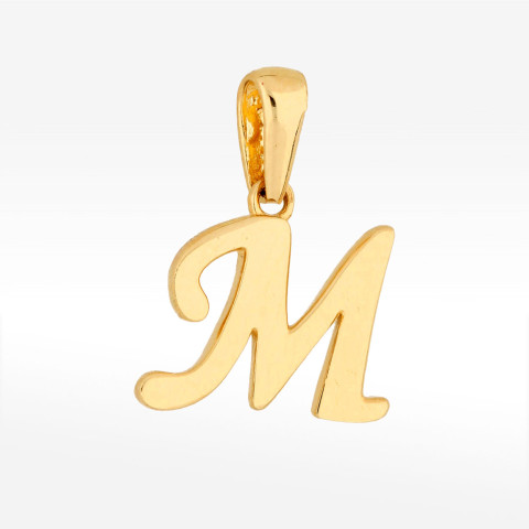 Zawieszka ze złota litera M