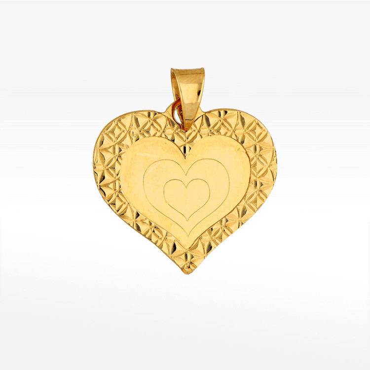 Zawieszka ze złota serce