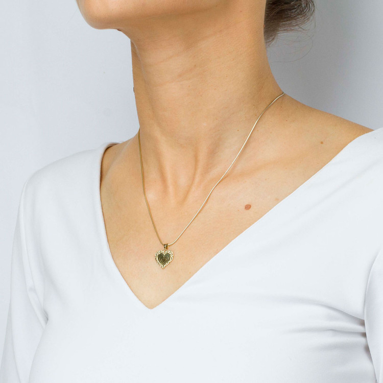 Zawieszka ze złota serce