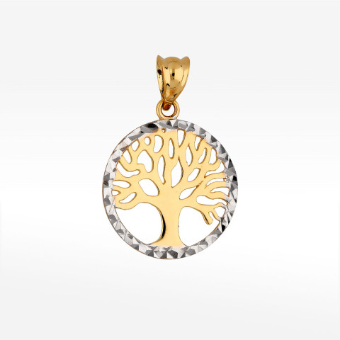Zawieszka ze złota drzewko szczęścia