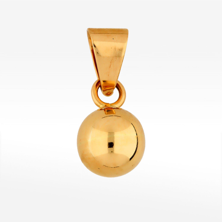 Zawieszka ze złota kulka