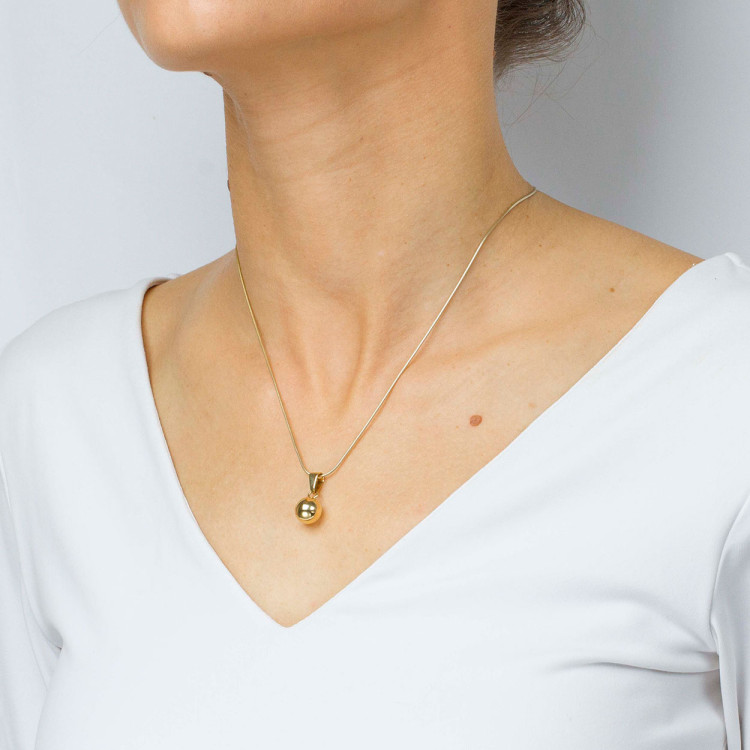 Zawieszka ze złota kulka