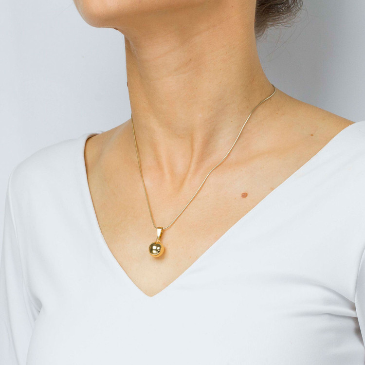 Zawieszka ze złota kulka