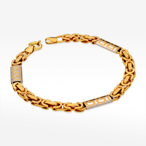 Bransoletka ze złota z wzorem greckim