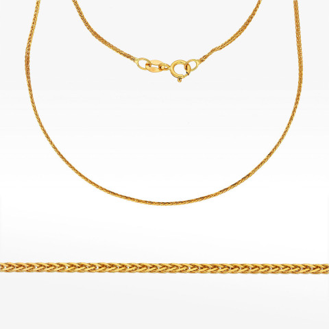 Łańcuszek ze złota lisi ogon pełny