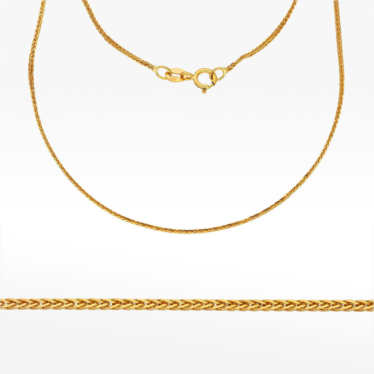 Łańcuszek ze złota lisi ogon pełny