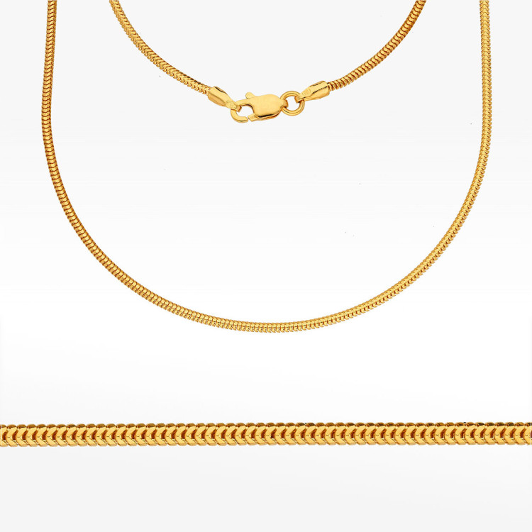 Łańcuszek ze złota linka pełny