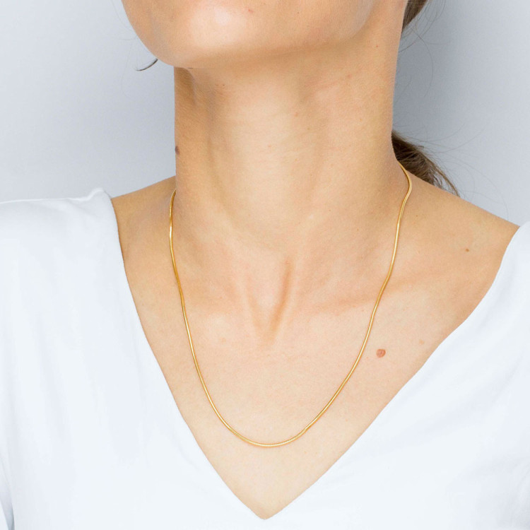 Łańcuszek ze złota linka pełny