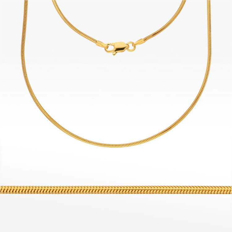 Łańcuszek ze złota linka pełny