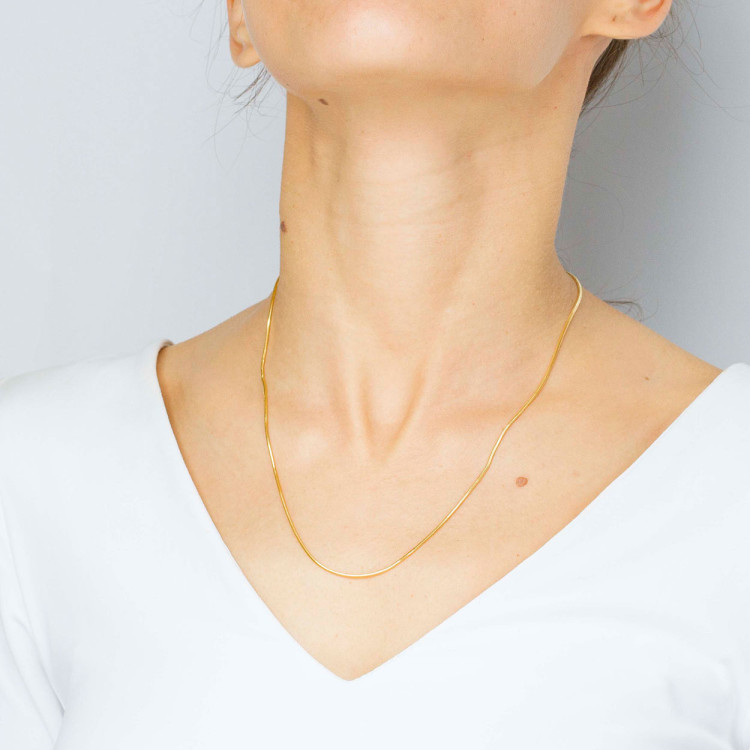 Łańcuszek ze złota linka pełny