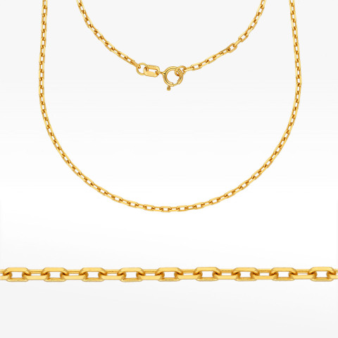 Łańcuszek ze złota ankier pełny