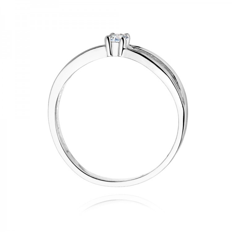 Pierścionek zaręczynowy z diamentem