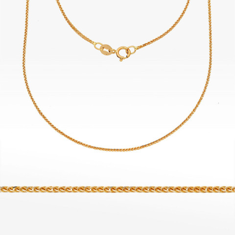 Łańcuszek ze złota lisi ogon pełny