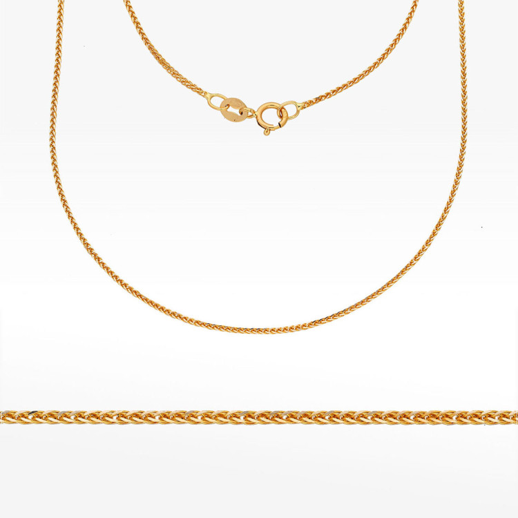 Łańcuszek ze złota lisi ogon pełny