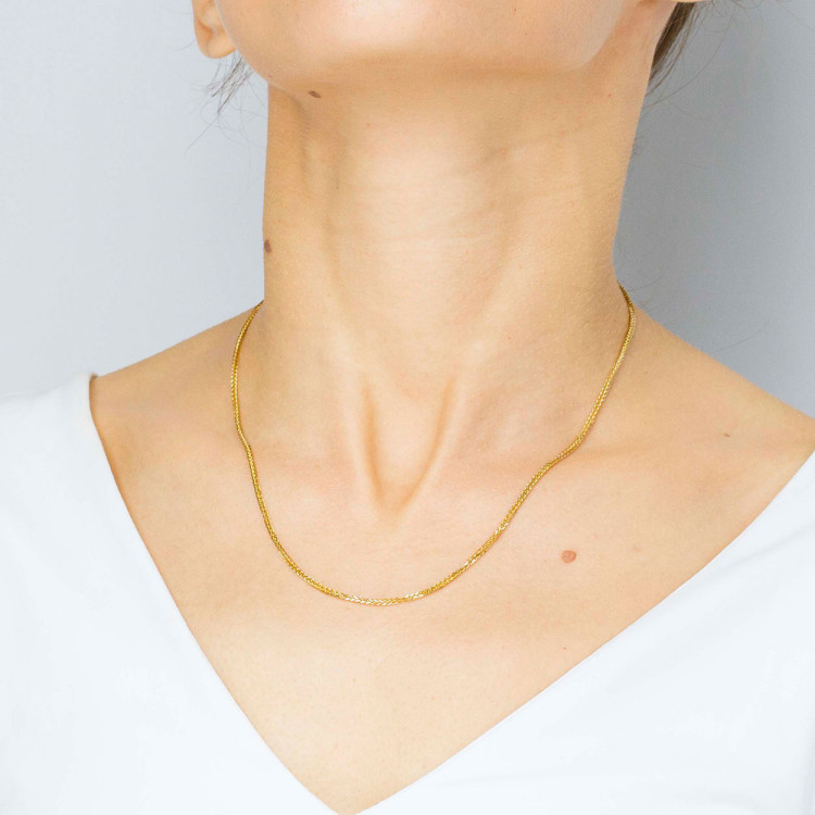 Łańcuszek ze złota lisi ogon pełny