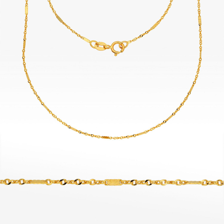 Łańcuszek ze złota pełny