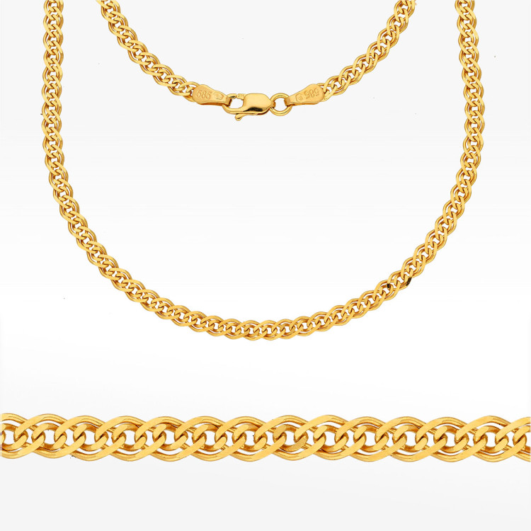 Łańcuszek ze złota mona lisa pełny