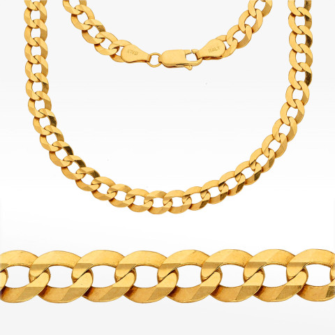 Łańcuszek ze złota pancerka pełny