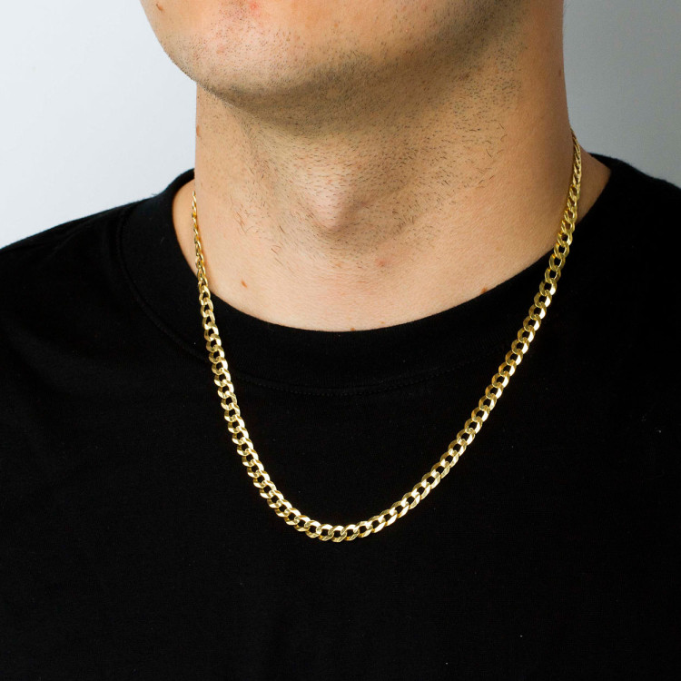 Łańcuszek ze złota pancerka pełny