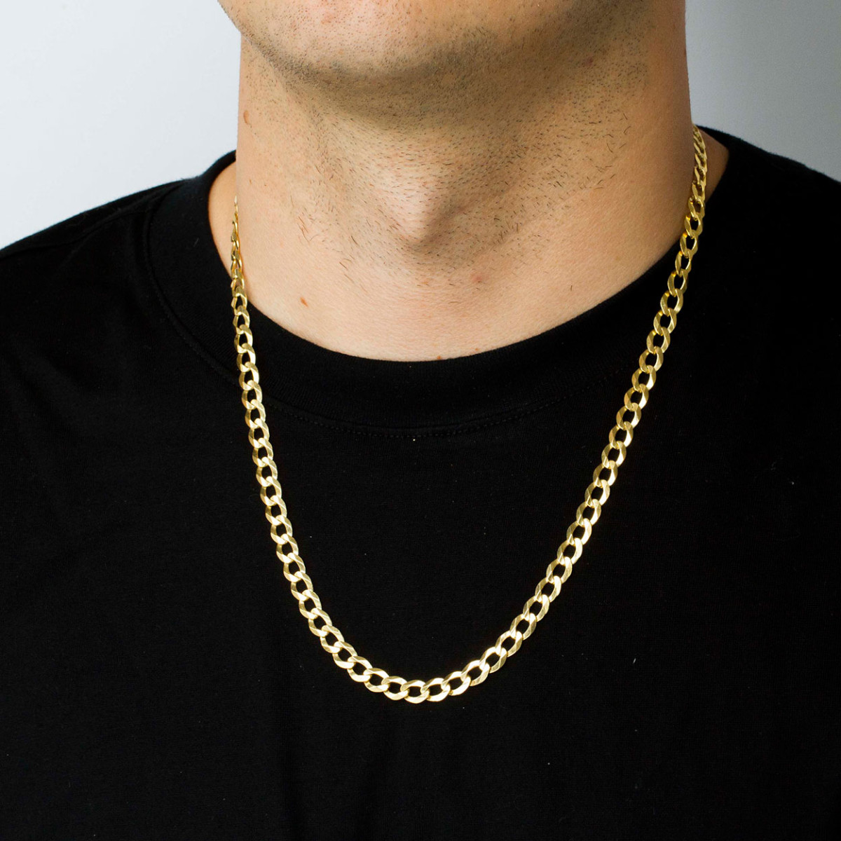 Łańcuszek ze złota pancerka pełny