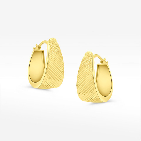 Dall'aqua kolczyki ze złota koła