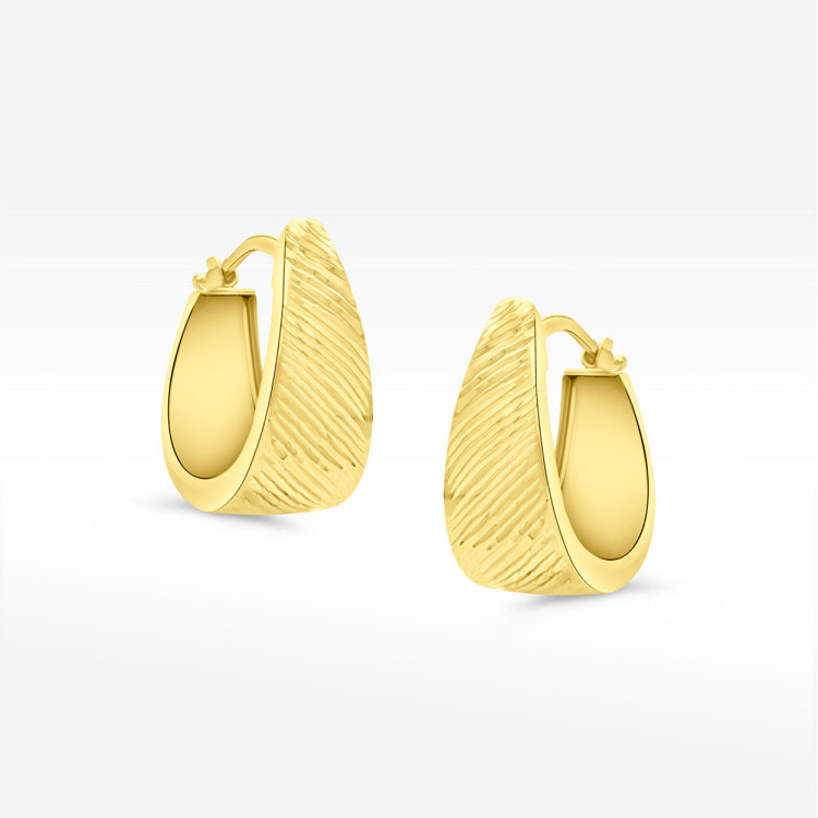 Dall'aqua kolczyki ze złota koła