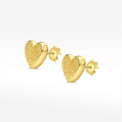 Dall'acqua kolczyki ze złota serca