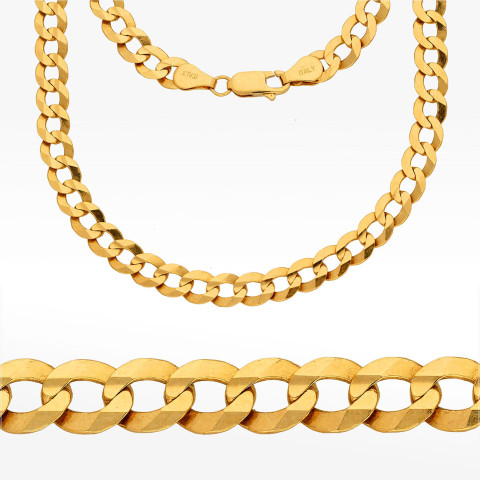 Łańcuszek ze złota pancerka pełny