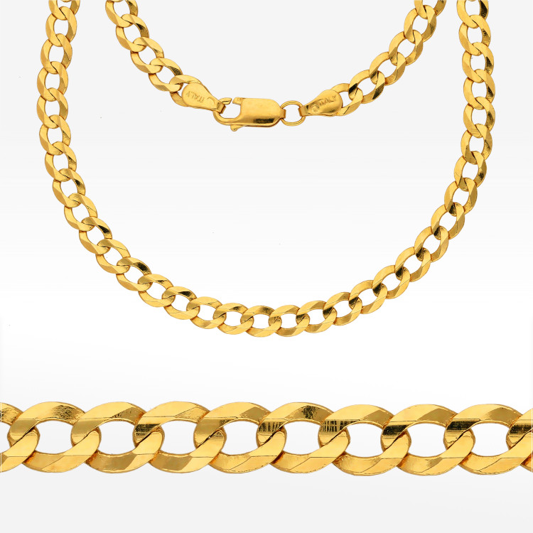 Łańcuszek ze złota 60cm pancerka pełny